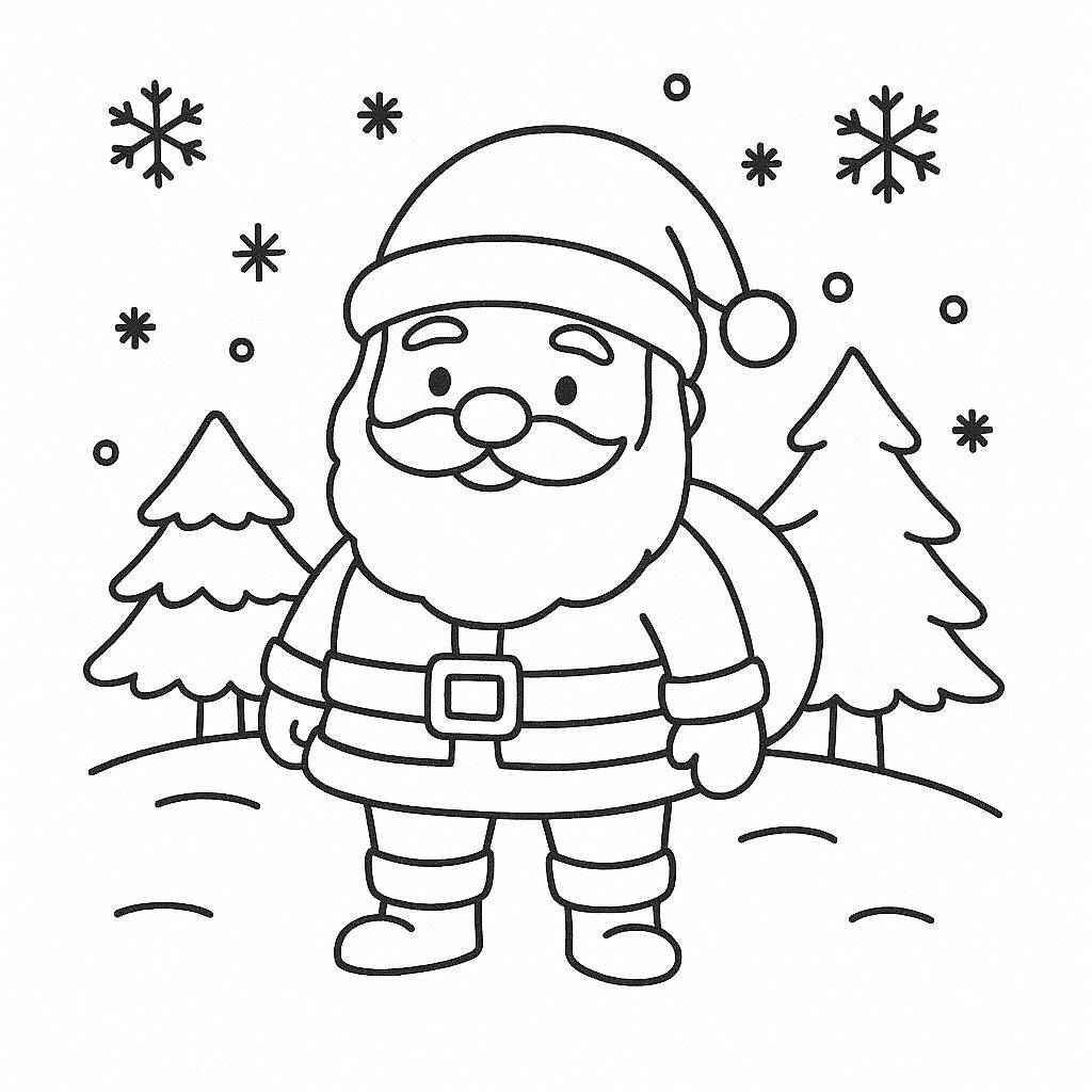 Santa Claus in Winter