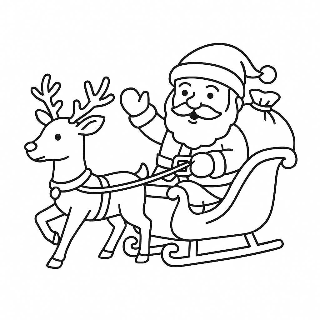 Santa Claus with Reindeer