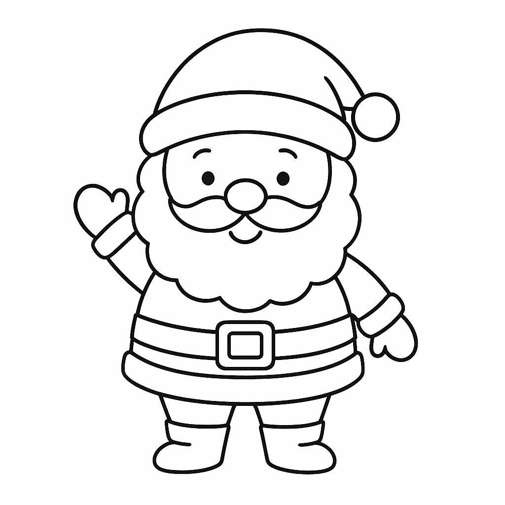 Cute Cartoon Santa Claus