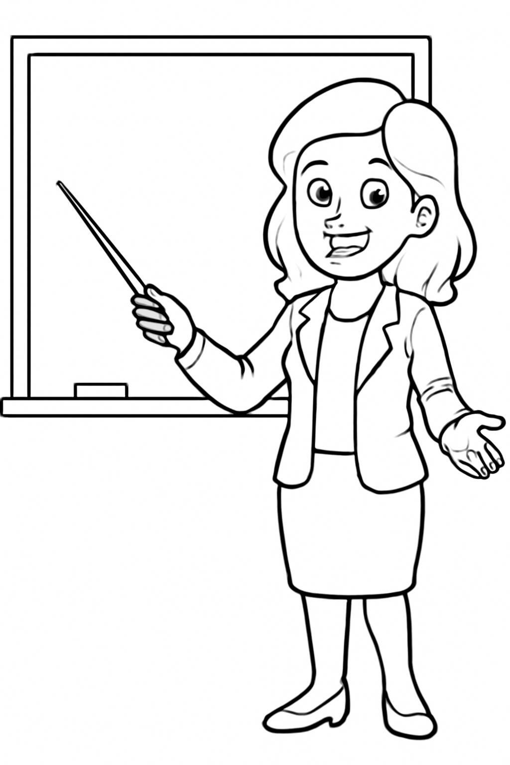 Cheerful Teacher in the Classroom