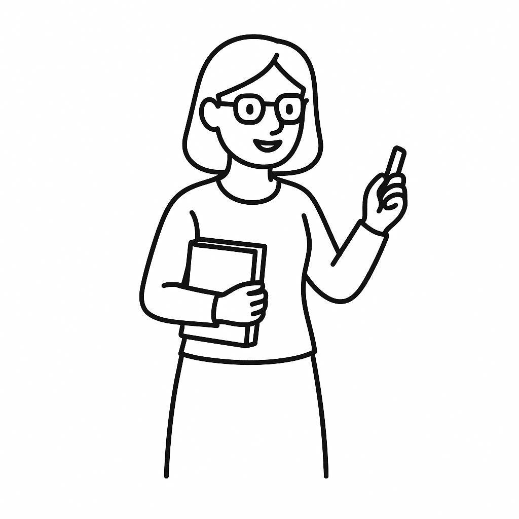 Teacher Holding Chalk