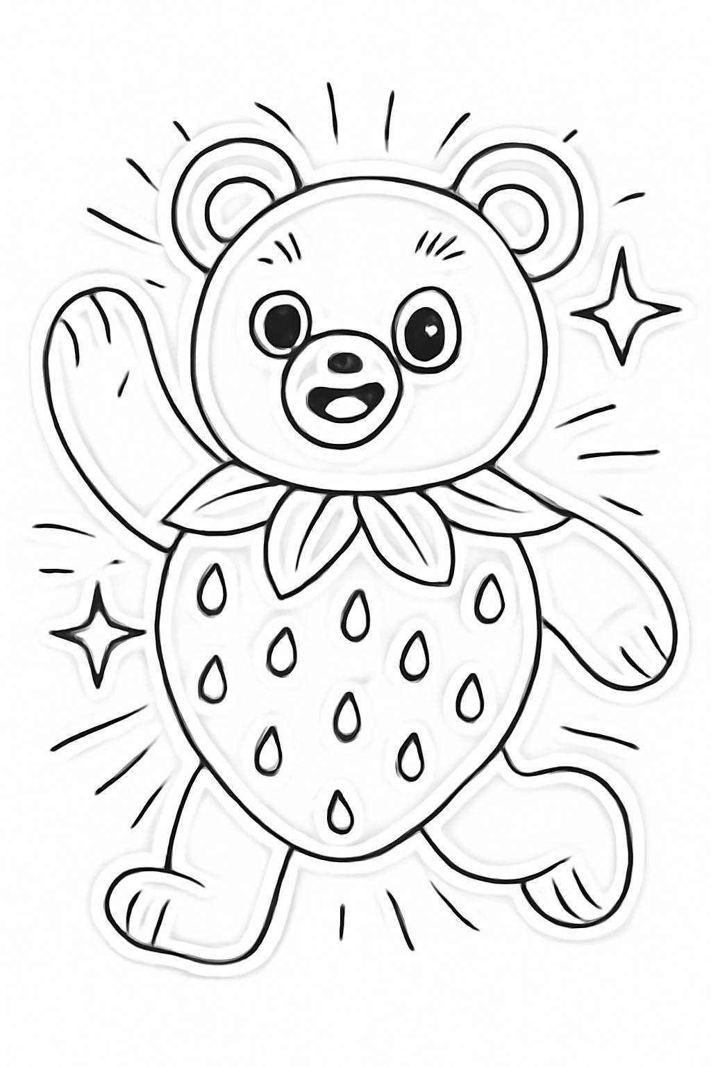 Luminous Strawberry Bear