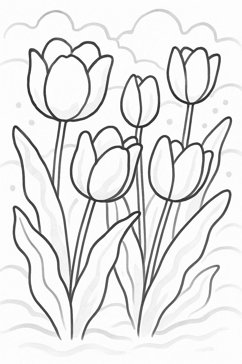 Watercolor Tulip