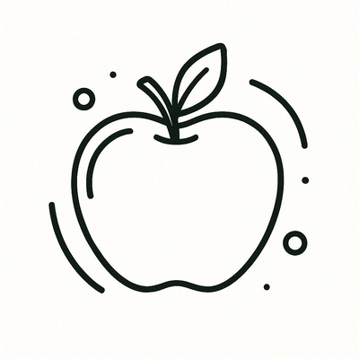 Apple Coloring Pages for Kids – Beautiful Apple Coloring Pictures