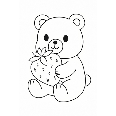 Bear Coloring Pages for Kids – Cute Bear Coloring PDF