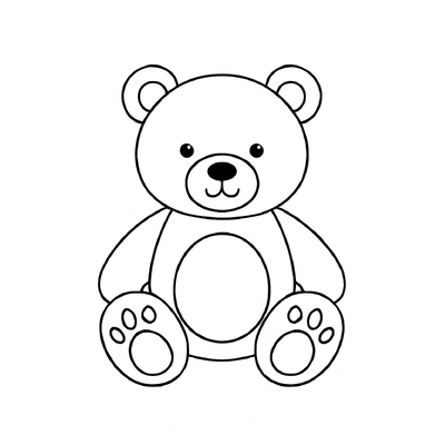 Bear Coloring Pages for Kids – Cute Bear Coloring PDF
