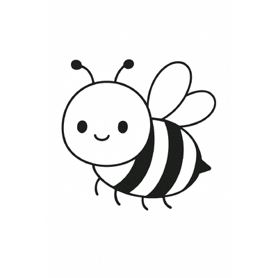 Bee Coloring Pages for Kids – Free Printable Bee PDF
