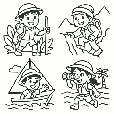 Coloring Pages for Boys – Free Printable Boy Coloring PDF