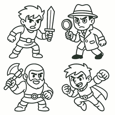Coloring Pages for Boys – Free Printable Boy Coloring PDF