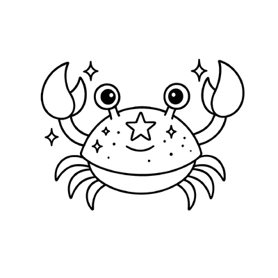 Crab Coloring Pages for Kids – Free Printable Crab Coloring PDF