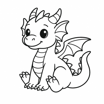 Dragon Coloring Pages for Kids – Beautiful PDF Coloring Sheets