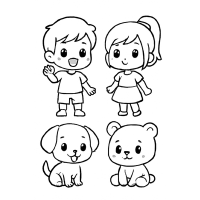 Drawing and Coloring for Kids – Beautiful and Easy Coloring Pages