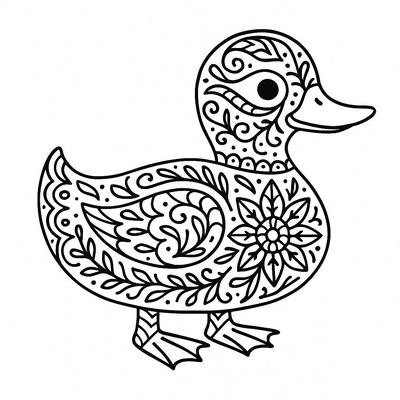 Duck Coloring Pages for Kids – Free PDF Download