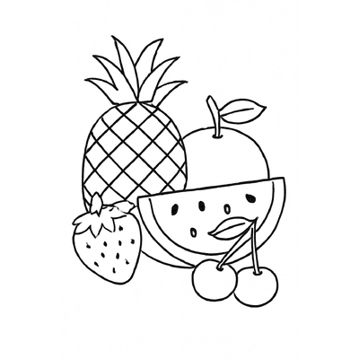 Fruit Coloring Pages for Kids – Easy-to-Download Coloring Sheets
