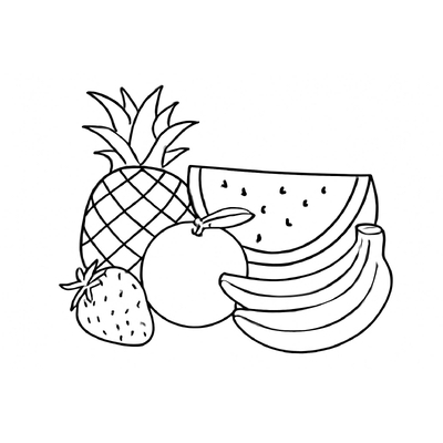 Fruit Coloring Pages for Kids – Easy-to-Download Coloring Sheets
