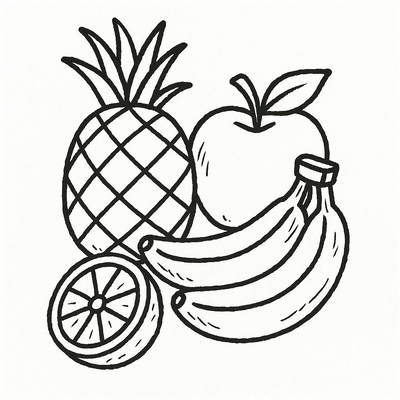 Fruit Coloring Pages for Kids – Easy-to-Download Coloring Sheets