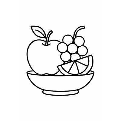 Fruit Coloring Pages for Kids – Fun and Playful Fruit Pictures