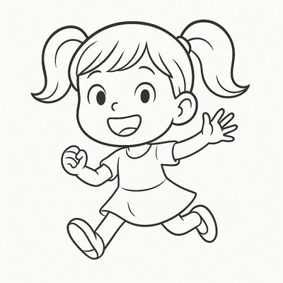 Girl Coloring Pages for Kids – Beautiful Girl Coloring Pictures