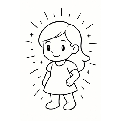 Girl Coloring Pages for Kids – Beautiful Girl Coloring Pictures