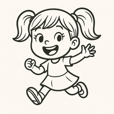 Girl Coloring Pages for Kids – Beautiful Girl Coloring Pictures