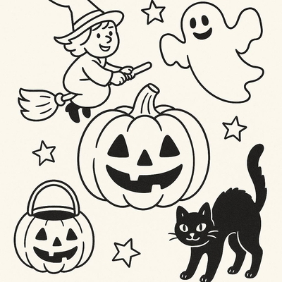 Halloween Coloring Pages for Kids – Beautiful and Fun Halloween Pictures