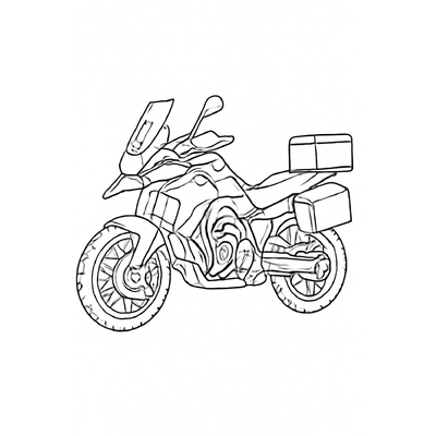 Motorbike Coloring Pages for Kids – Beautiful Motorcycle Coloring Pictures