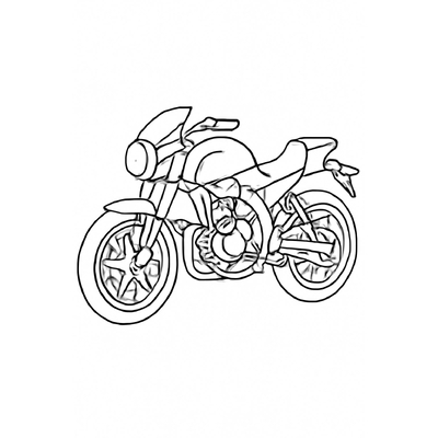 Motorbike Coloring Pages for Kids – Beautiful Motorcycle Coloring Pictures