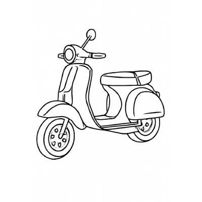 Motorbike Coloring Pages for Kids – Beautiful Motorcycle Coloring Pictures