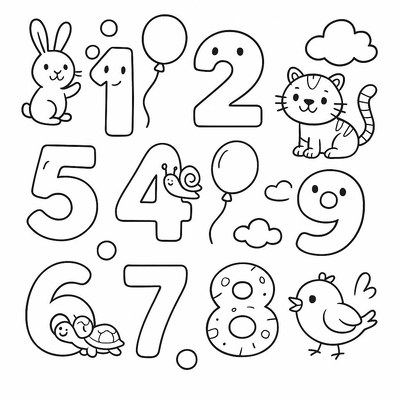 Number Coloring Pages for Kids – Fun and Interactive PDF