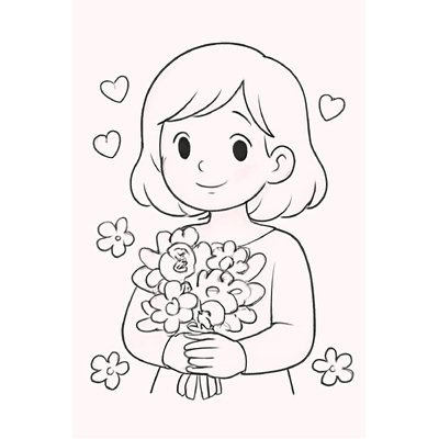 October 20 Coloring Pages for Kids – Beautiful Vietnamese Women's Day Pictures