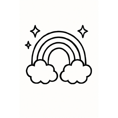 Rainbow Coloring Pages for Kids – Beautiful and Easy-to-Download Pictures