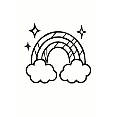 Rainbow Coloring Pages for Kids – Beautiful and Easy-to-Download Pictures