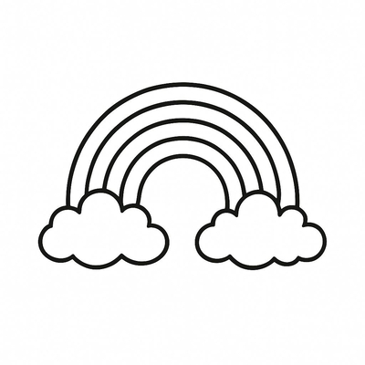 Rainbow Coloring Pages for Kids – Beautiful and Easy-to-Download Pictures