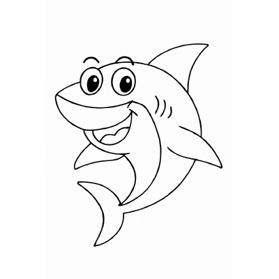 Shark Coloring Pages for Kids – Free Printable Shark Coloring PDF