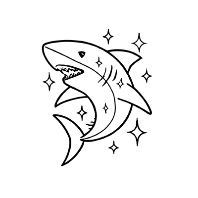 Shark Coloring Pages for Kids – Free Printable Shark Coloring PDF
