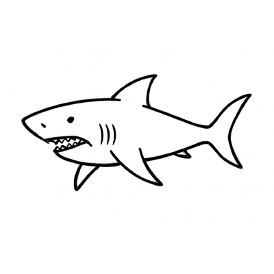 Shark Coloring Pages for Kids – Free Printable Shark Coloring PDF