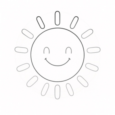 Sun Coloring Pages for Kids – Beautiful and Happy Sun Pictures
