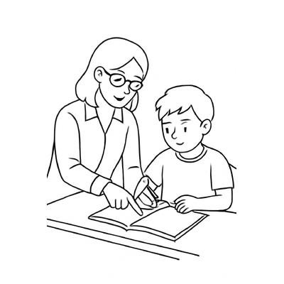Teacher Coloring Pages for Kids – Printable Teacher Coloring PDF