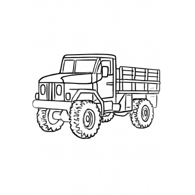 Truck Coloring Pages for Kids – Truck Coloring Sheets PDF