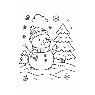 Winter Coloring Pages for Kids – Beautiful and Easy-to-Download Sheets