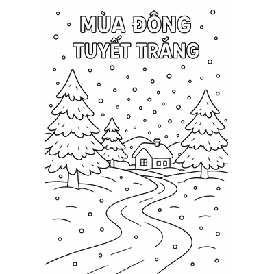 Winter Coloring Pages for Kids – Beautiful and Easy-to-Download Sheets