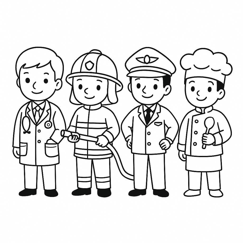 Career Coloring Page
