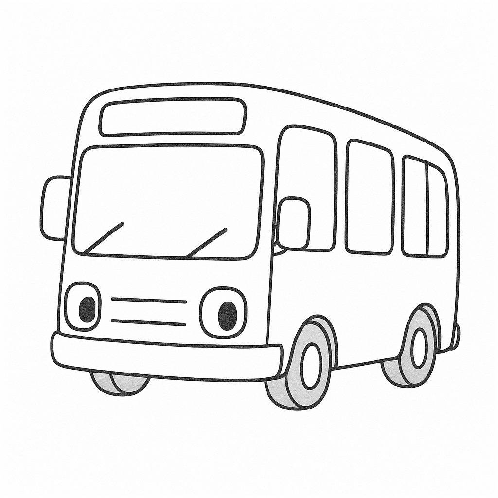 Bus Coloring Pages for Kids 2026 - PDF Coloring Sheets