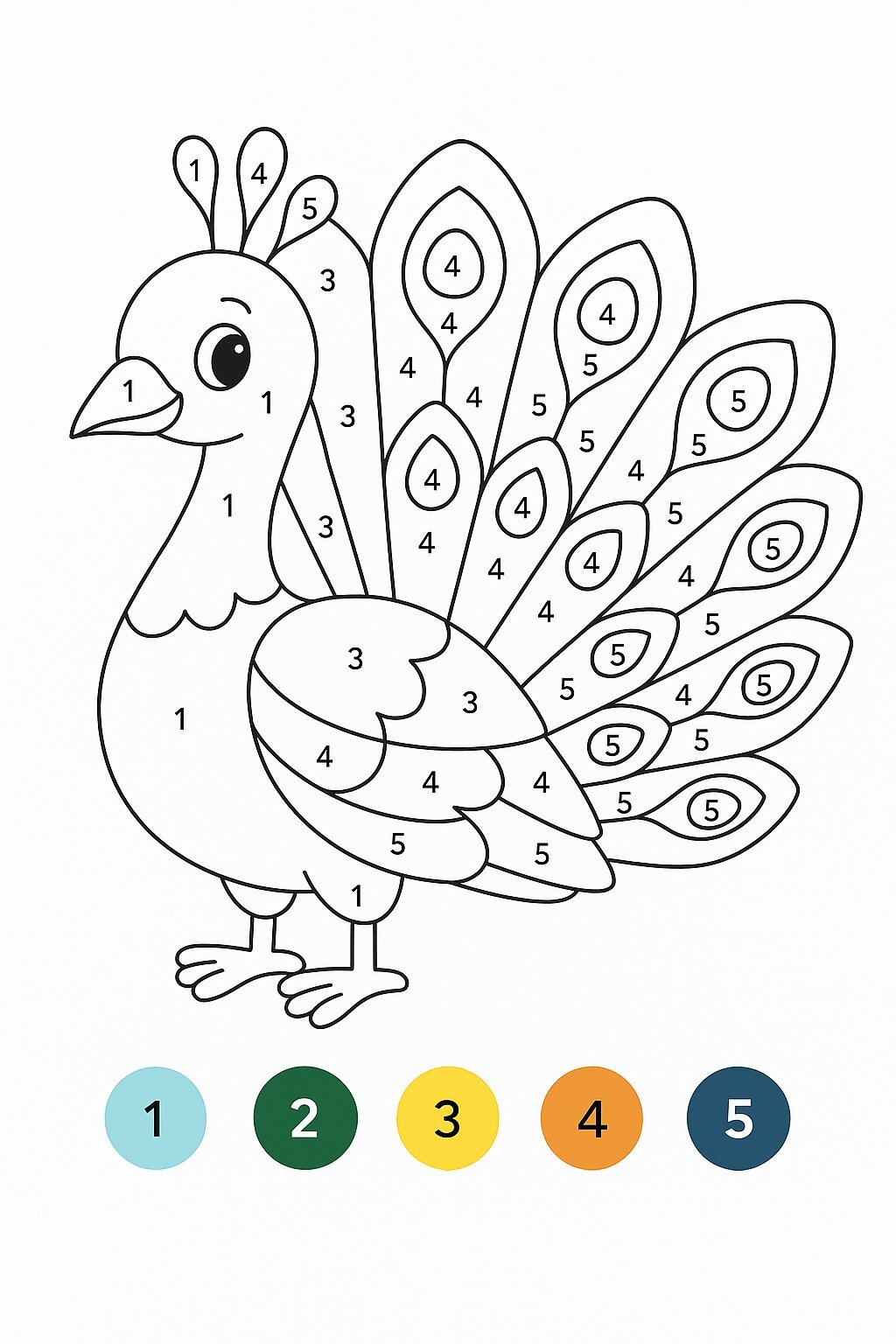 Color by Numbers for Kids – Helping Children Learn Numbers Easily 19