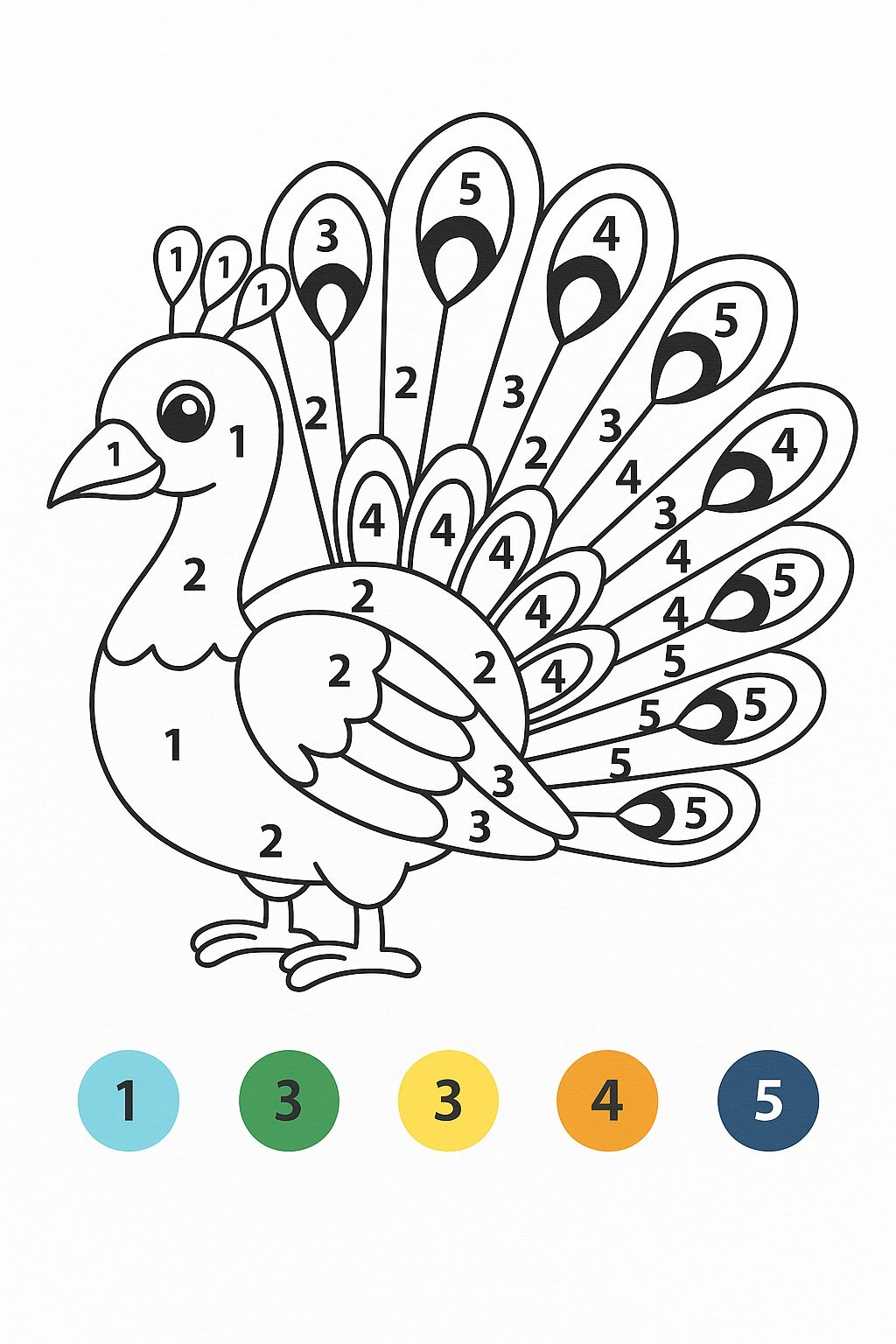 Color by Numbers for Kids – Helping Children Learn Numbers Easily 19