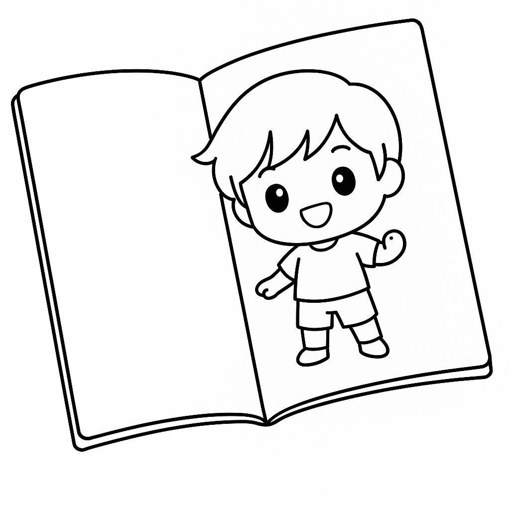 Animated Character Coloring Book