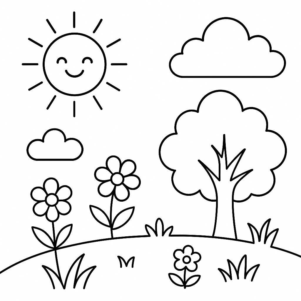 Coloring Pages for Kids Ages 3–4 2026 – Simple, Easy to Color, and Great for Brain Development