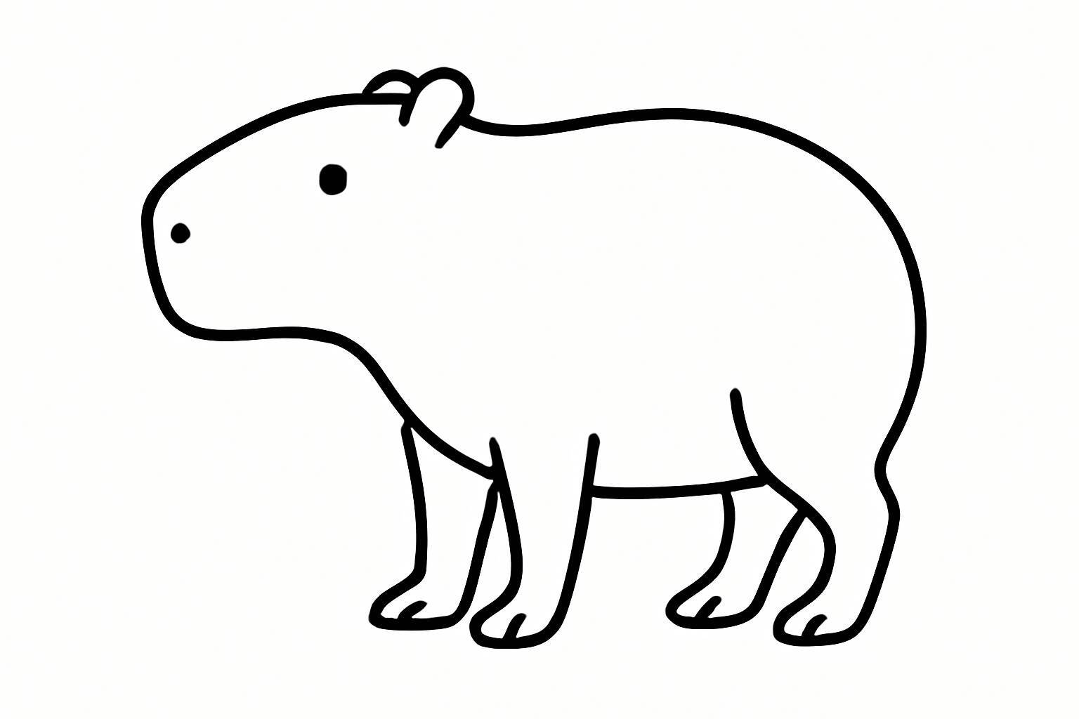 Minimalist Capybara