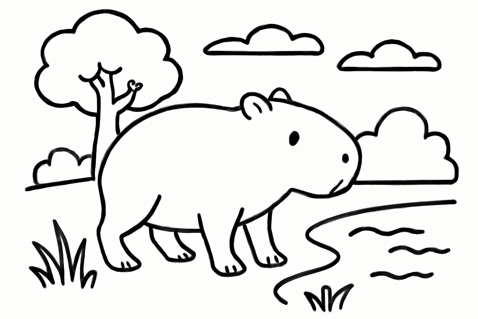 Capybara in Nature