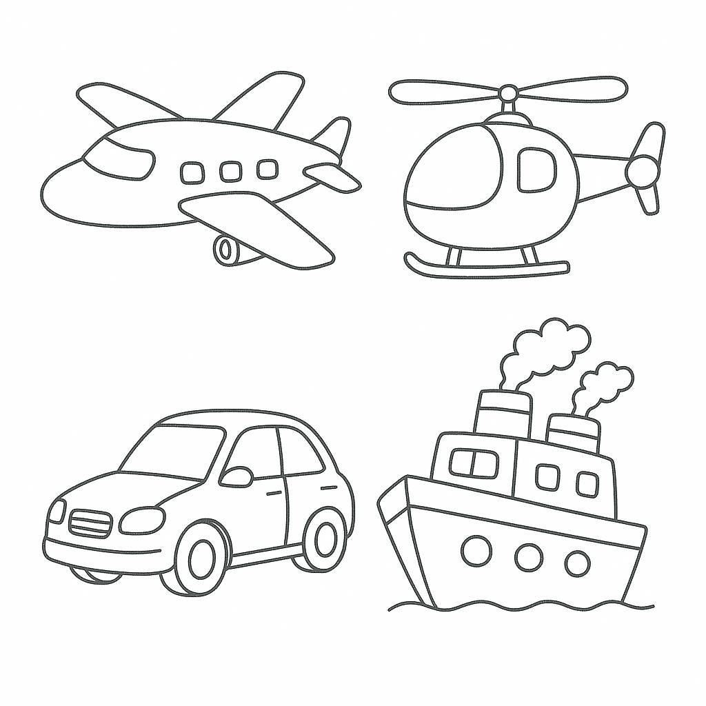Transportation Coloring Game